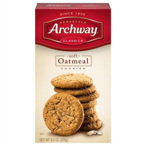 Archway Cookies, Classic Soft Oatmeal Cookies, 9.5 Oz Perspective: front
