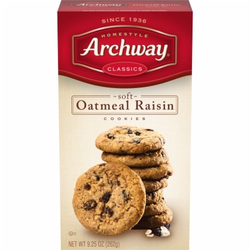 Archway Homestyle Classics Soft Oatmeal Raisin Cookies Perspective: front