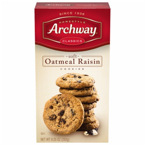 Archway Cookies, Classic Soft Oatmeal Raisin Cookies, 9.25 Oz Perspective: front
