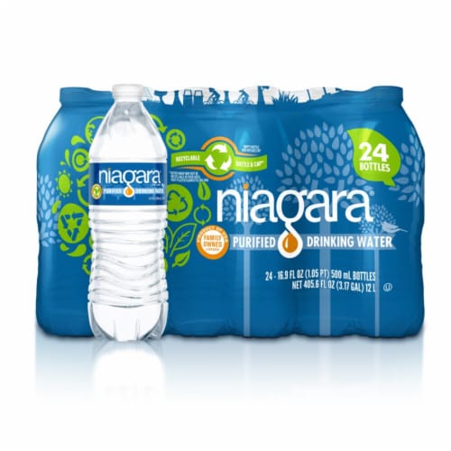 Niagara Purified Drinking Water Bottles 8 Fl Oz Pack Of 24 Bottles - Office  Depot