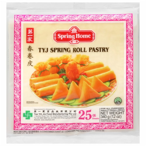 Spring Home TYJ Spring Roll Pastry Sheets, 25 ct / 12 oz - Kroger