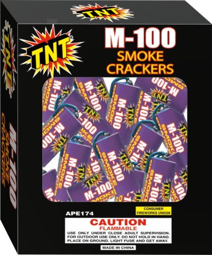 TNT® Fireworks Smoke Crackers Perspective: front