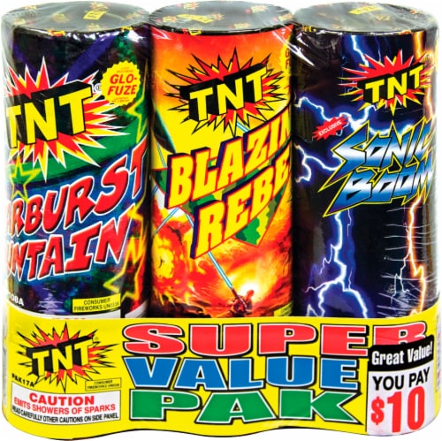 TNT® Fireworks Super Value Pack Perspective: front