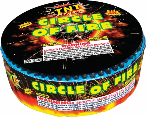 TNT® Circle of Fire Aerial Fireworks Perspective: front