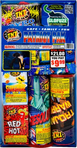 TNT Fireworks Patriot Pak Perspective: front