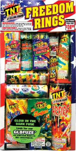 TNT® Freedom Rings Fireworks Assortment Perspective: front