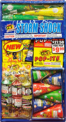 TNT® Storm Shock Fireworks Assortment Perspective: front