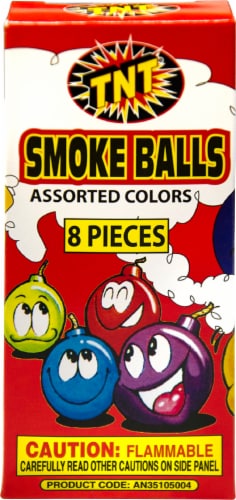 TNT® Smoke Balls - Assorted Colors Perspective: front