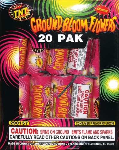 TNT Ground Bloom Flowers Fireworks Perspective: front