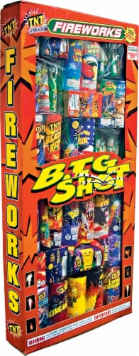 TNT Fireworks Big Bomb Set Tray Perspective: front