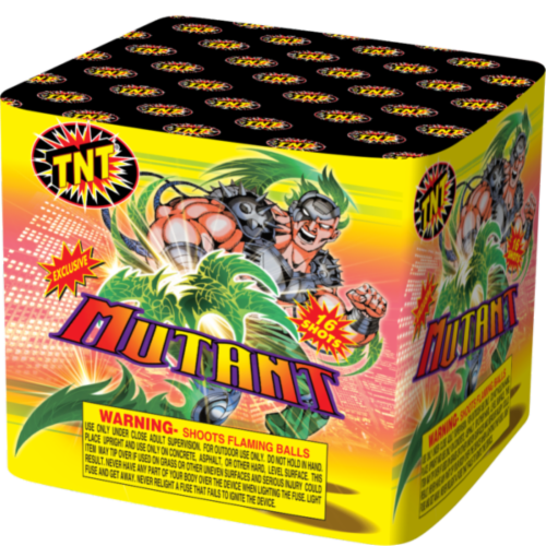 TNT Fireworks Mutant Aerial Fireworks Perspective: front