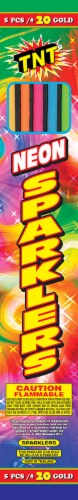 TNT® Neon Sparklers Perspective: front