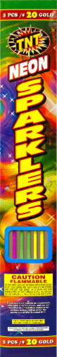 TNT® #20 Neon Sparklers Perspective: front