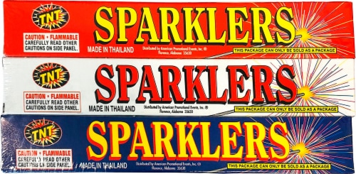 TNT® Sparklers Perspective: front
