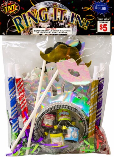 TNT® Ring It In! New Years Party Set Perspective: front