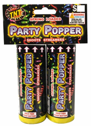 TNT® Spring Loaded Poppers Fireworks Perspective: front