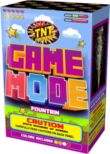 TNT® Fireworks Game Mode Fountain Perspective: front