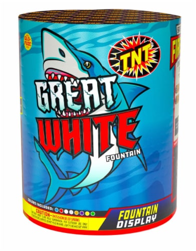 TNT® Great White Fountain Fireworks Perspective: front