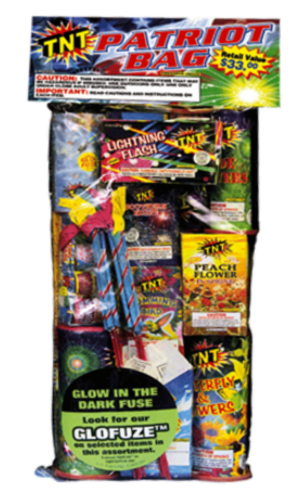 TNT® Patriot Fireworks Bag Perspective: front