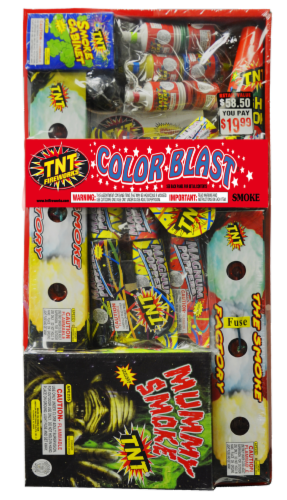 TNT® Color Blast® Fireworks Pack Perspective: front