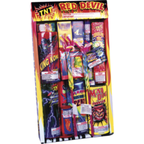 TNT® Red Devil® Fireworks Pack Perspective: front