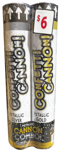 Confetti Cannon Metallic Cannon Combo Perspective: front