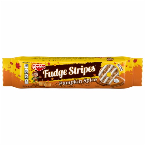Keebler® Pumpkin Spice Fudge Stripes™ Cookies Perspective: front