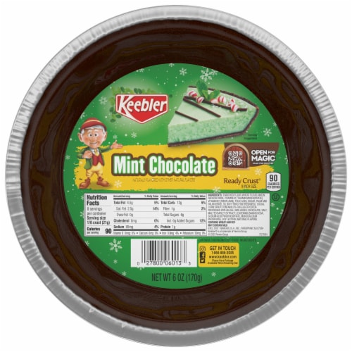 Keebler Ready Crust 9-Inch Chocolate Mint Premade Pie Crust Perspective: front