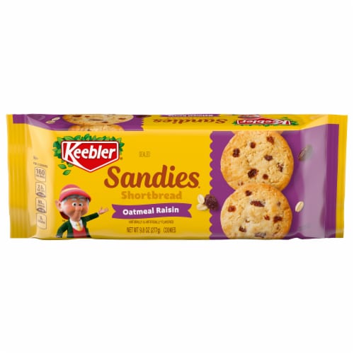 Keebler® Sandies® Oatmeal Raisin Cookies Perspective: front