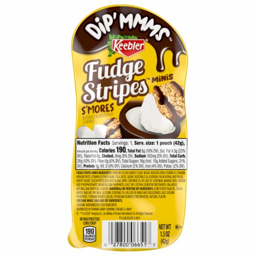 Keebler® Dip' MMMS™ Fudge Stripes Perspective: front