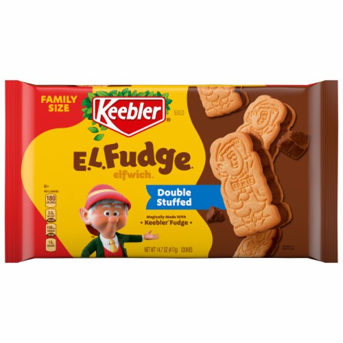 Keebler® E.L. Fudge® Elfwich® Double Stuffed Sandwich Cookies Perspective: front
