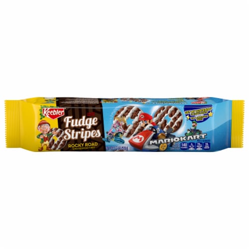 Keebler Rocky Road Fudge Stripes Cookies Perspective: front