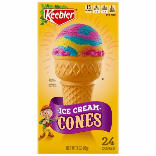 Keebler Ice Cream Cones Perspective: front