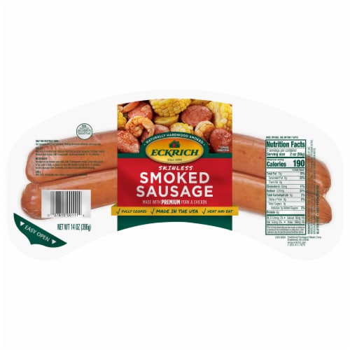 Eckrich® Skinless Smoked Sausage Perspective: front