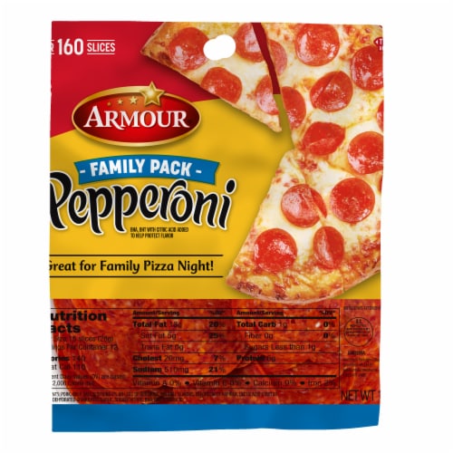 Armour Pepperoni Slices Family Pack Perspective: front