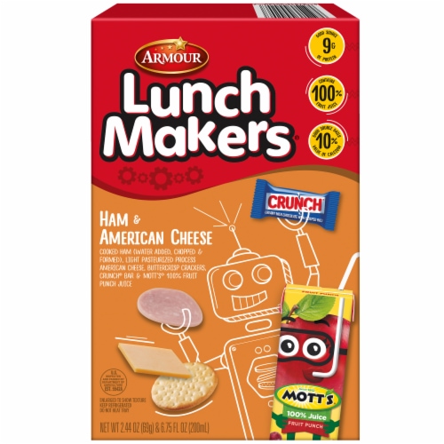 Armour® LunchMakers® Ham & American Cheese Cracker Crunchers Lunch Kit Perspective: front