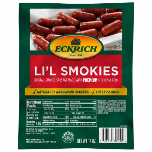 Eckrich Li L Smokies Cocktail Smoked Sausage Links Oz Pick N Save