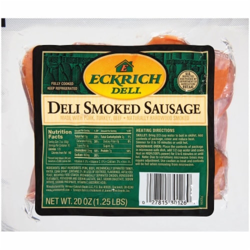 Eckrich Deli Smoked Sausage Perspective: front