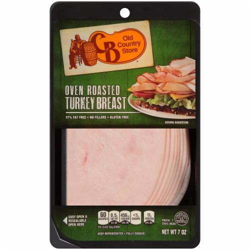 Cracker Barrel Oven Roasted Sliced Turkey Breast Perspective: front