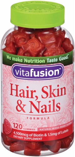 Vitafusion Hair Skin and Nails Gummies, 120 ct - Jay C Food Stores