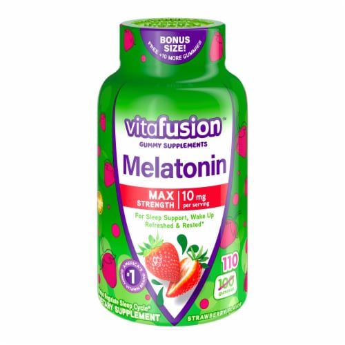Vitafusion Melatonin Max Supplement Perspective: front