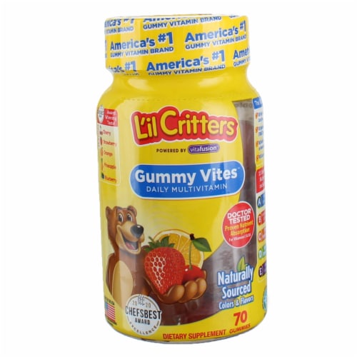 L'il Critters Gummy Vites Complete Multivitamin Gummies 70 Count Perspective: front
