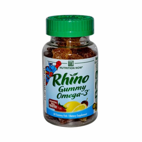 Rhino Omega 3 Gummies 60 Count Perspective: front