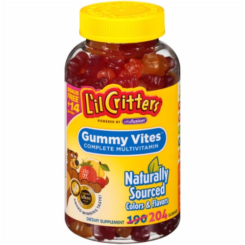L'il Critters Gummy Vites Complete Multivitamin Gummies 204 Count Perspective: front