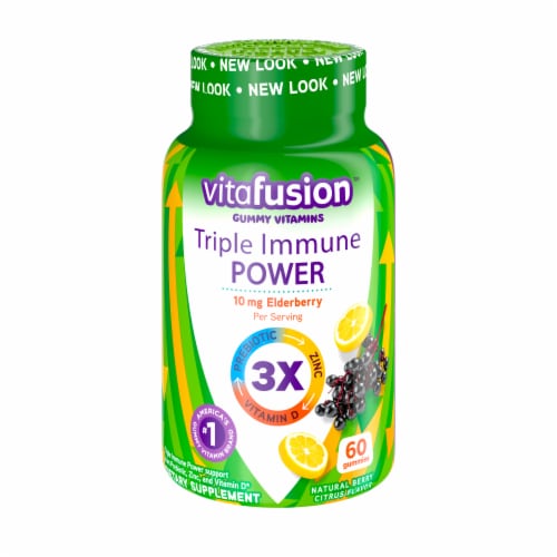 Vitafusion™ Triple Immune Power Berry Citrus Dietary Supplement Gummies Perspective: front