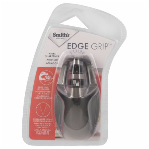 Smith's® Edge Grip™ Knife Sharpener - Charcoal Perspective: front