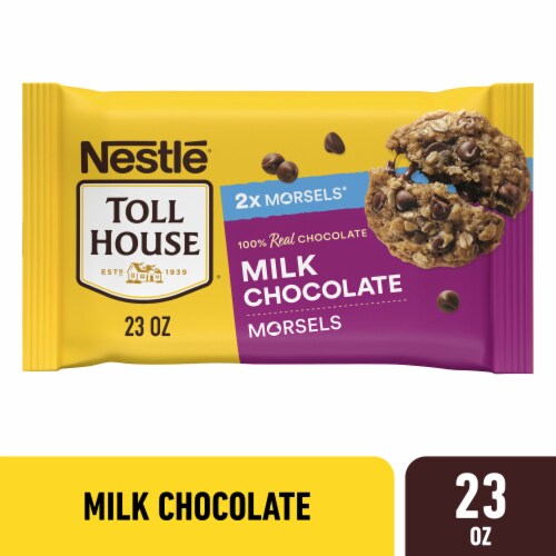 Nestle Toll House Milk Chocolate Chips 23 Oz Perspective: front