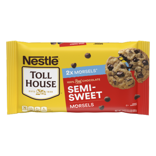 Nestle Toll House Semi Sweet Chocolate Chips Perspective: front