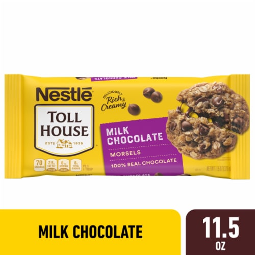 Nestle® Toll House® Milk Chocolate Chips Perspective: front