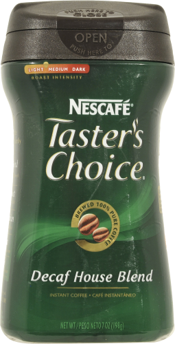Taster's Choice Decaf House Blend Coffee Perspective: front